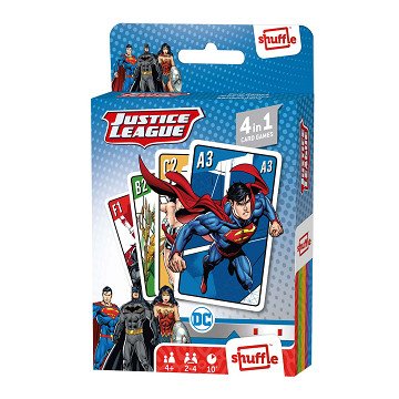 Justice League 4in1 Shuffle Card Game