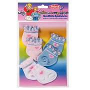 Puppensocken – 3 Paar, 35–46 cm