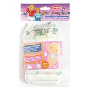 Doll diapers - 3 pcs, 35-50 cm