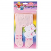 Doll Tights with Socks - Pink, 35-46 cm