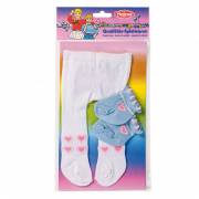 Doll Tights with Socks - White, 35-46 cm