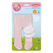 Doll Tights with Socks - Pink, 28-35 cm