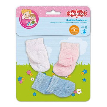 Puppensocken – 3 Paar, 28–35 cm