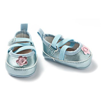 Puppenballerinas mit flexiblen Schnürsenkeln – Blau, 38–45 cm