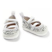 Doll Ballerinas with Flexible Laces - White, 38-45 cm