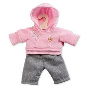 Jogging-Outfit für Puppen – Rosa, 28–33 cm