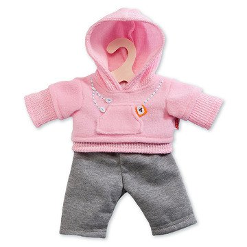 Poppen Jogging Outfit - Roze, 28-33 cm