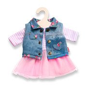 Doll dress with waistcoat, 35-45 cm