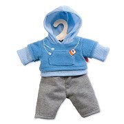 Jogging-Outfit für Puppen – Blau, 35–45 cm
