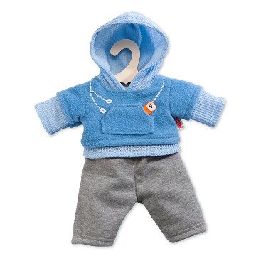Jogging-Outfit für Puppen – Blau, 35–45 cm