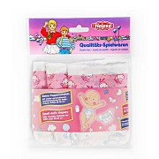 Doll diapers Pink - 3 pcs, 28-35 cm