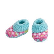 Knitted doll slippers, 35-45 cm