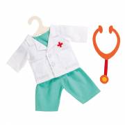 Dolls Doctor's Outfit with Stethoscope, 38-45 cm