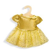 Puppenkleid Gold, 28-35 cm