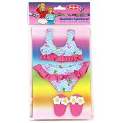 Flamingo Bikini with Slippers Doll, 35-45 cm