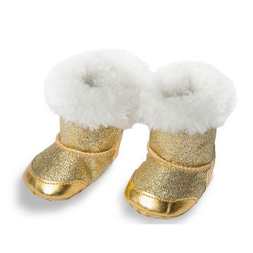 Doll shoes gold, 38-45 cm