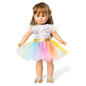 Unicorn doll dress, 28-35 cm