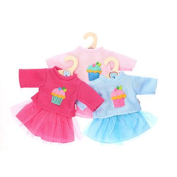 Dolls Sweater with Skirt, 35-45 cm