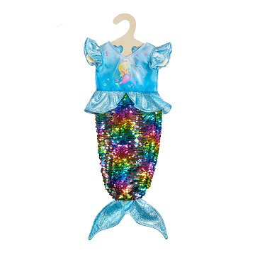 Mermaid Doll Dress with Sequins, 28-35 cm