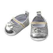 Poppenballerina's Glitter - Zilver, 38-45 cm