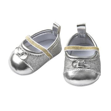 Poppenballerina's Glitter - Zilver, 38-45 cm