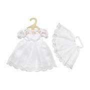 Doll Wedding Dress with Veil, 28-35 cm