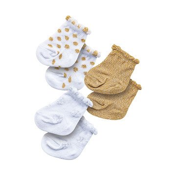 Doll Socks Glitter - 3 pairs, 28-35 cm