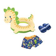 Doll Swimming set Dino, 35-45 cm