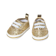 Doll sneakers Glitter Gold, 38-45 cm
