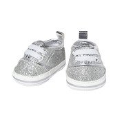 Puppensneaker Glitzer Silber, 38-45 cm