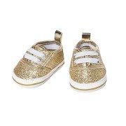 Doll Sneakers Glitter Gold, 30-34 cm