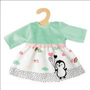 Pinguin-Puppenkleid, 28-35 cm