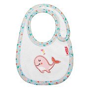 Doll Bib Pink Whale