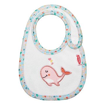 Doll Bib Pink Whale