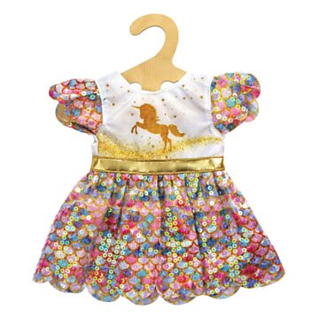 Doll dress Unicorn Goldy, 28-35 cm