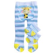 Poppen Panty en sokken Blauw, 35-45 cm