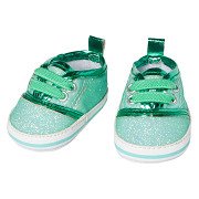 Puppenschuhe Glitzer Sneakers Mint, 38-45 cm