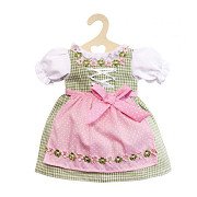 Doll dress Green and Pink, 28-33 cm
