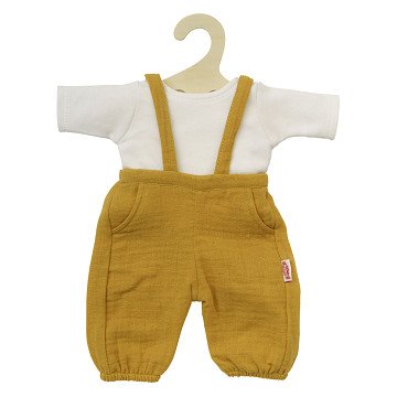 Dolls Dungarees Ocher Yellow, size 28-35 cm