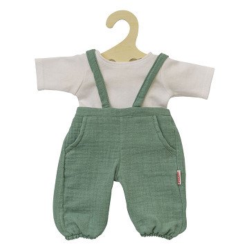 Dolls Dungarees Green, 28-35 cm