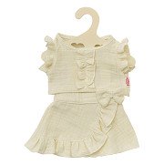 Dolls Wrap Skirt Ecru with Ruffles, 28-35 cm