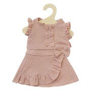Dolls Wrap Skirt Pink with Ruffles, 28-35 cm