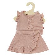 Dolls Wrap Skirt Pink with Ruffles, 35-45 cm