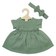 Doll dress Green with Ruffles, 35-45 cm