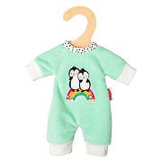 Velor Penguin Doll Bodysuit, 20-25 cm