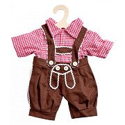 Traditionelle Hosen und Hemd für Puppen, Größe 28–35 cm