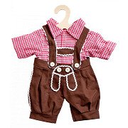 Poppen Traditionele Broek en Shirt, maat 28-35cm