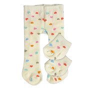 Poppen Maillot met Sokjes Hartjesconfetti, 35-45 cm