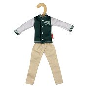 Collegejacke mit Hose für Modepuppen – 29 cm