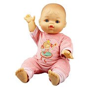 Mädchen-Babypuppe mit Velours-Strampler Prinzessin Emily – 34 cm